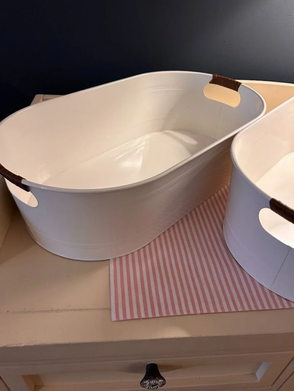 2 Pack of Better Homes & Garden White Storage Tubs